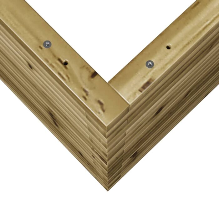 Jardinière 50x50x68,5 cm bois de pin imprégné – Image 6
