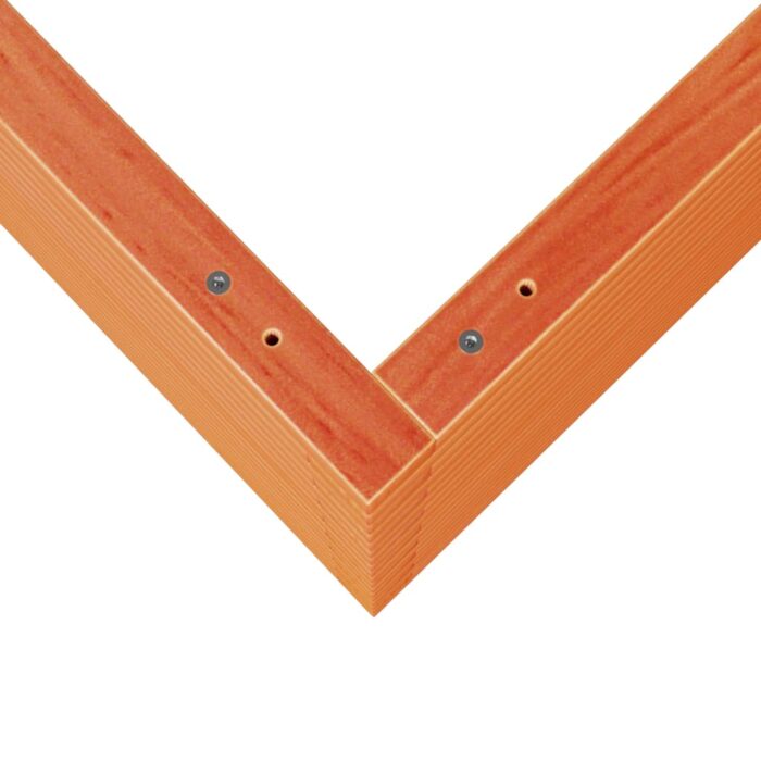 Jardinière cire marron 60x60x68,5 cm bois de pin massif – Image 6