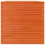 Jardinière cire marron 70x70x68,5 cm bois de pin massif – Image 3