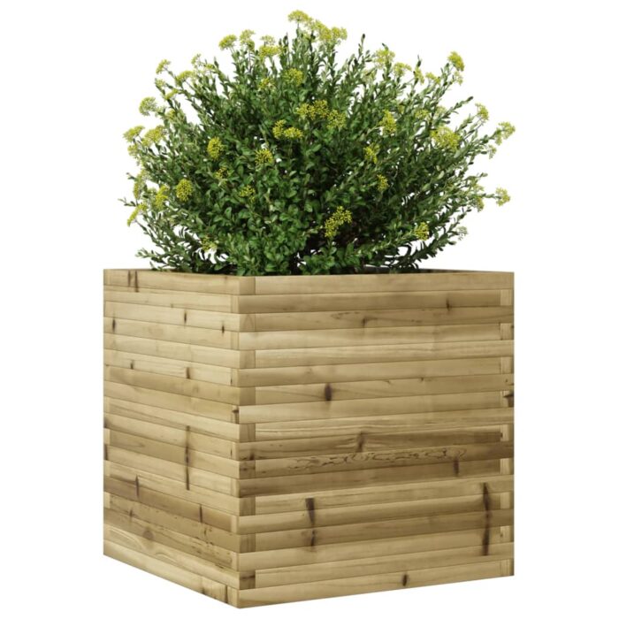 Jardinière 70x70x68,5 cm bois de pin imprégné – Image 2