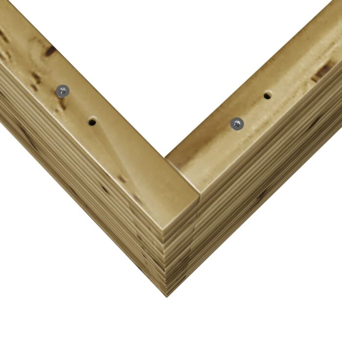 Jardinière 70x70x68,5 cm bois de pin imprégné – Image 6