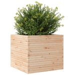 Jardinière 80x80x68,5 cm bois de pin massif – Image 2