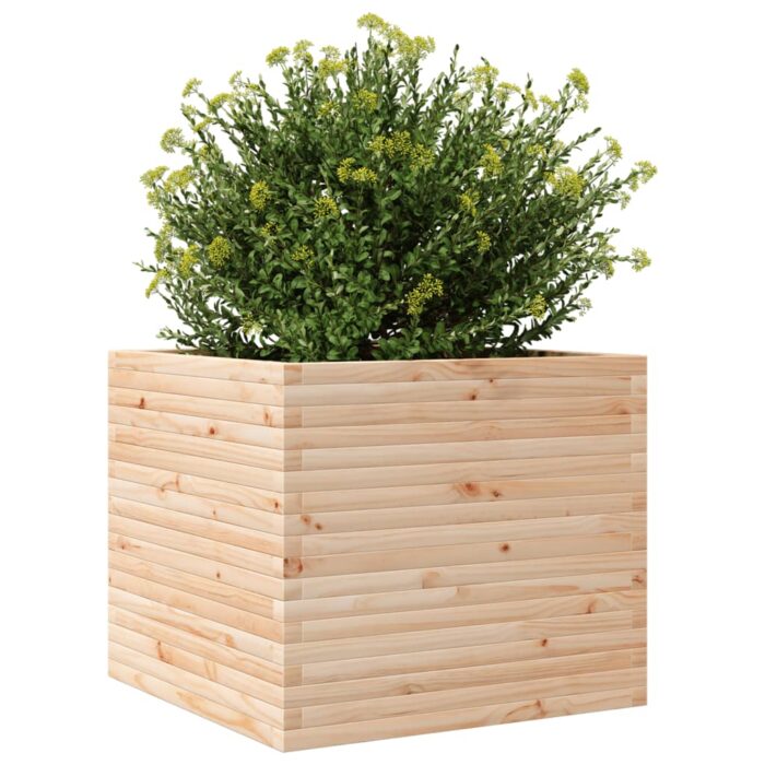 Jardinière 80x80x68,5 cm bois de pin massif – Image 2