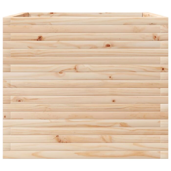 Jardinière 80x80x68,5 cm bois de pin massif – Image 4