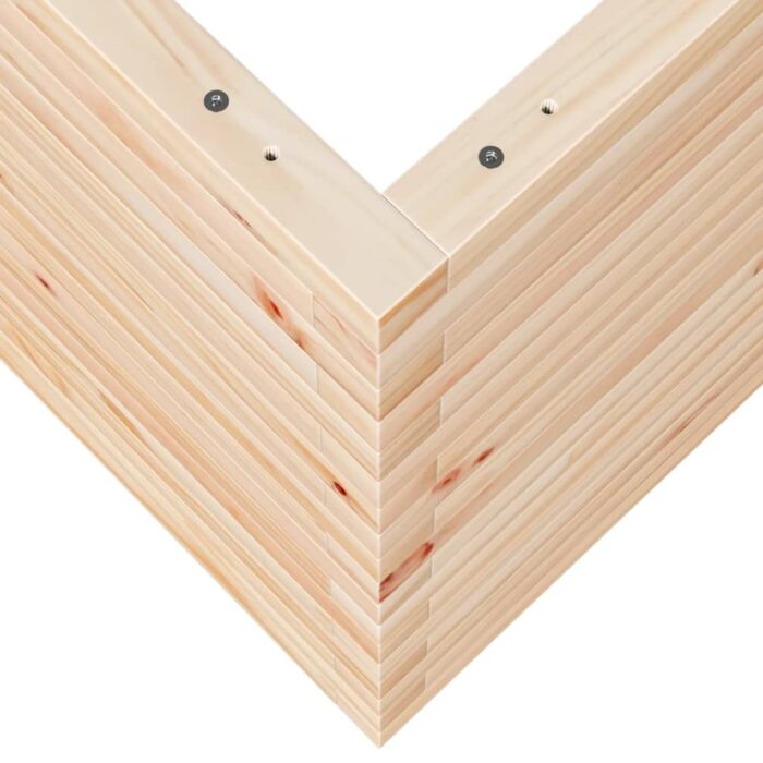 Jardinière 80x80x68,5 cm bois de pin massif – Image 6