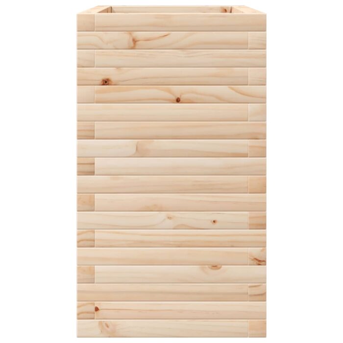 Jardinière 70x40x68,5 cm bois de pin massif – Image 4