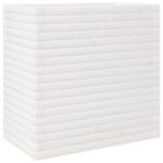 Jardinière blanc 70x40x68,5 cm bois de pin massif – Image 5