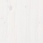 Jardinière blanc 70x40x68,5 cm bois de pin massif – Image 7