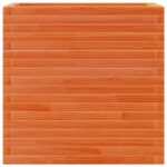 Jardinière cire marron 70x40x68,5 cm bois de pin massif – Image 3