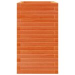 Jardinière cire marron 70x40x68,5 cm bois de pin massif – Image 4