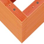 Jardinière cire marron 70x40x68,5 cm bois de pin massif – Image 6