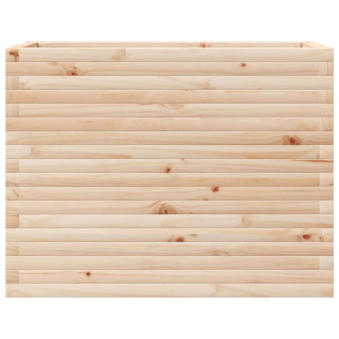Jardinière 90x40x68,5 cm bois de pin massif – Image 3