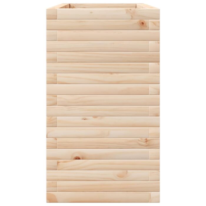 Jardinière 90x40x68,5 cm bois de pin massif – Image 4