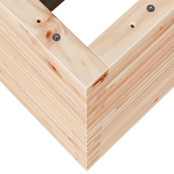 Jardinière 90x40x68,5 cm bois de pin massif – Image 6