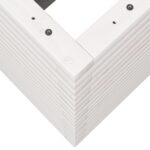 Jardinière blanc 90x40x68,5 cm bois de pin massif – Image 6