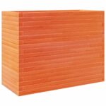 Jardinière cire marron 90x40x68,5 cm bois de pin massif – Image 5