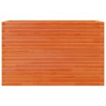 Jardinière cire marron 110x40x68,5 cm bois de pin massif – Image 3