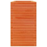 Jardinière cire marron 110x40x68,5 cm bois de pin massif – Image 4