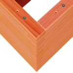 Jardinière cire marron 110x40x68,5 cm bois de pin massif – Image 6