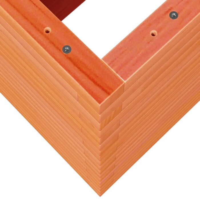 Jardinière cire marron 110x40x68,5 cm bois de pin massif – Image 6