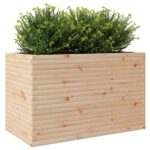Jardinière 110x60x68,5 cm bois de pin massif – Image 2