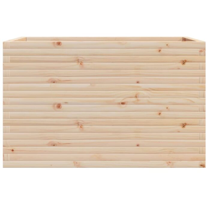 Jardinière 110x60x68,5 cm bois de pin massif – Image 3