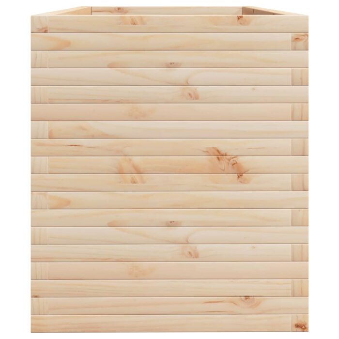 Jardinière 110x60x68,5 cm bois de pin massif – Image 4