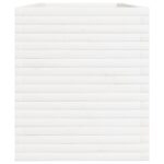 Jardinière blanc 110x60x68,5 cm bois de pin massif – Image 4