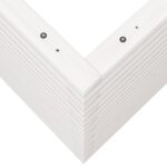 Jardinière blanc 110x60x68,5 cm bois de pin massif – Image 6