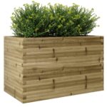 Jardinière 110x60x68,5 cm bois de pin imprégné – Image 2