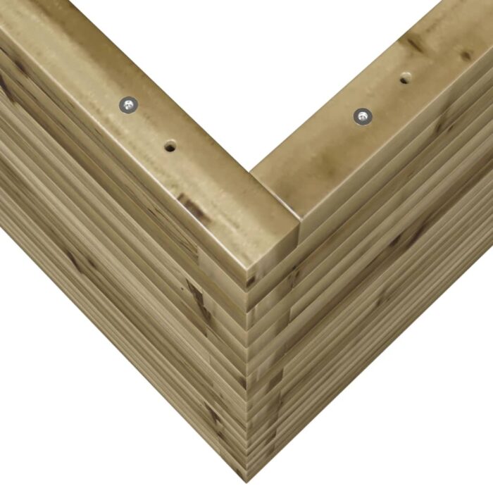 Jardinière 110x60x68,5 cm bois de pin imprégné – Image 6
