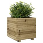 Jardinière 50x50x49,5 cm bois de pin imprégné – Image 2
