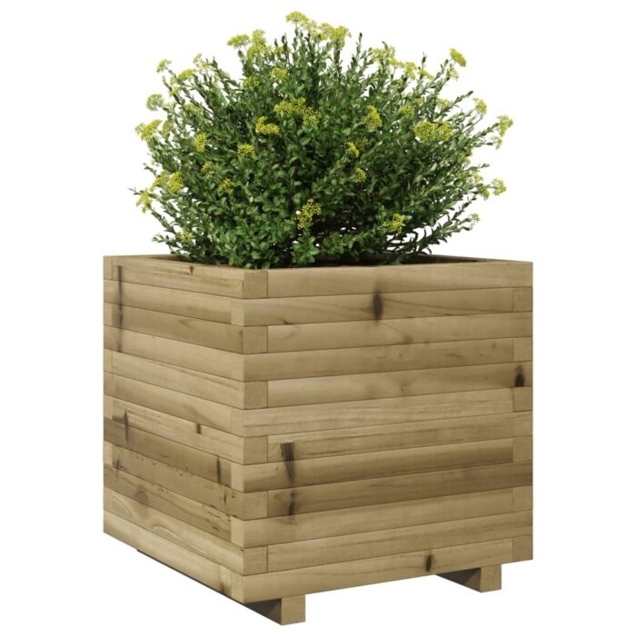 Jardinière 50x50x49,5 cm bois de pin imprégné – Image 2