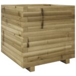 Jardinière 50x50x49,5 cm bois de pin imprégné – Image 5