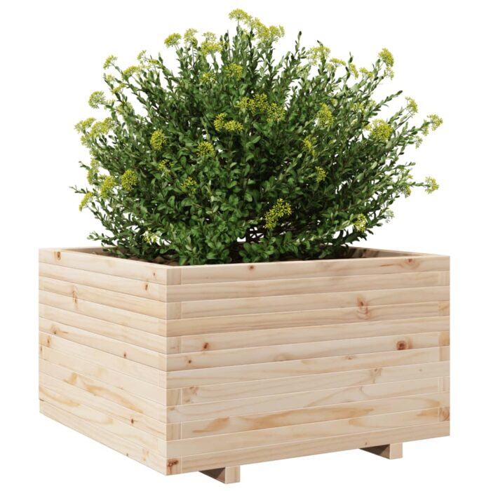Jardinière 80x80x49,5 cm bois de pin massif – Image 2
