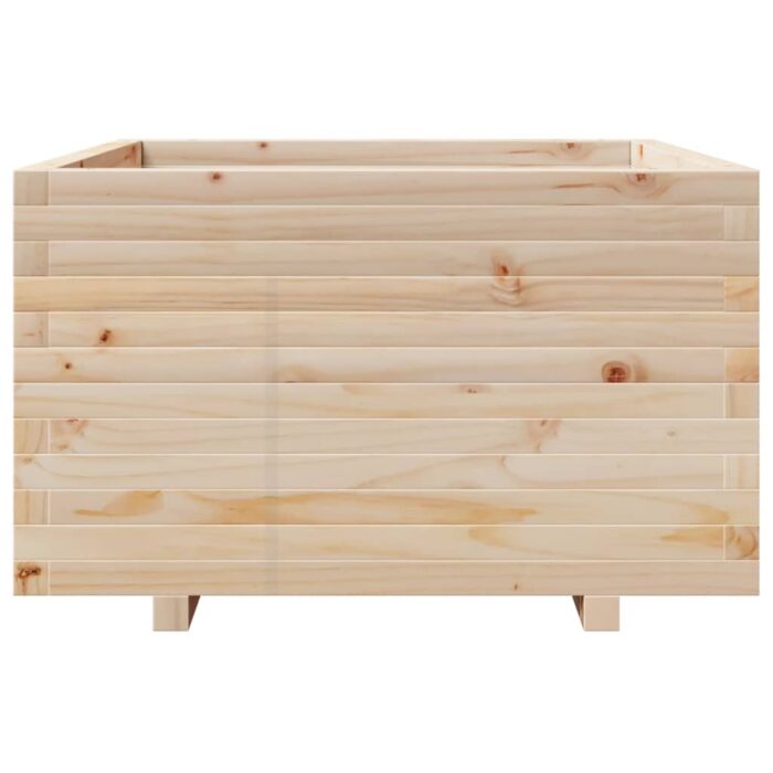 Jardinière 80x80x49,5 cm bois de pin massif – Image 3