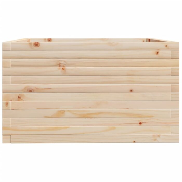 Jardinière 80x80x49,5 cm bois de pin massif – Image 4