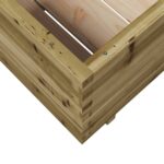 Jardinière 80x80x49,5 cm bois de pin imprégné – Image 6