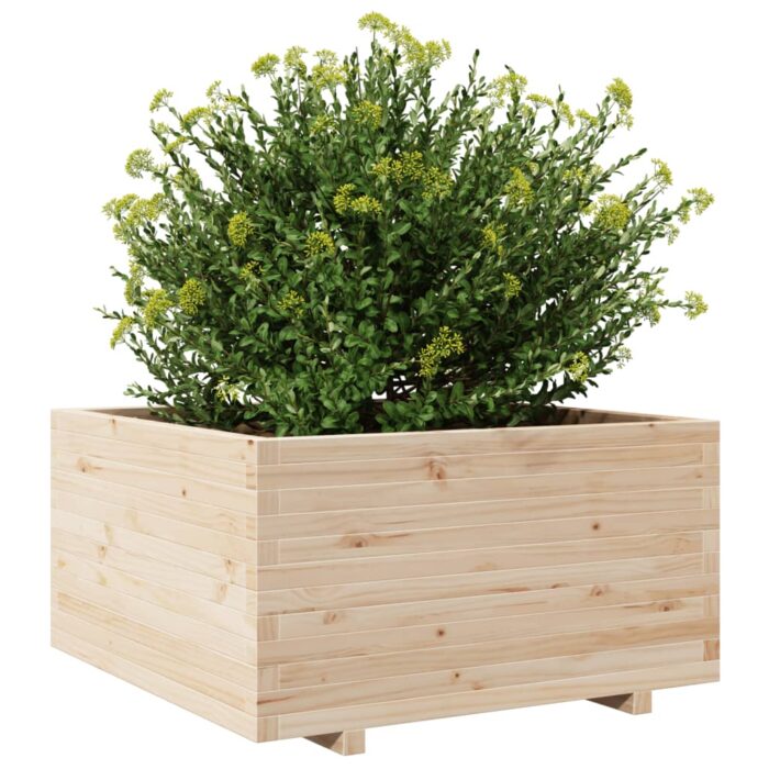 Jardinière 90x90x49,5 cm bois de pin massif – Image 2