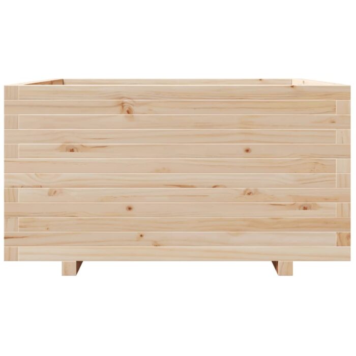 Jardinière 90x90x49,5 cm bois de pin massif – Image 3