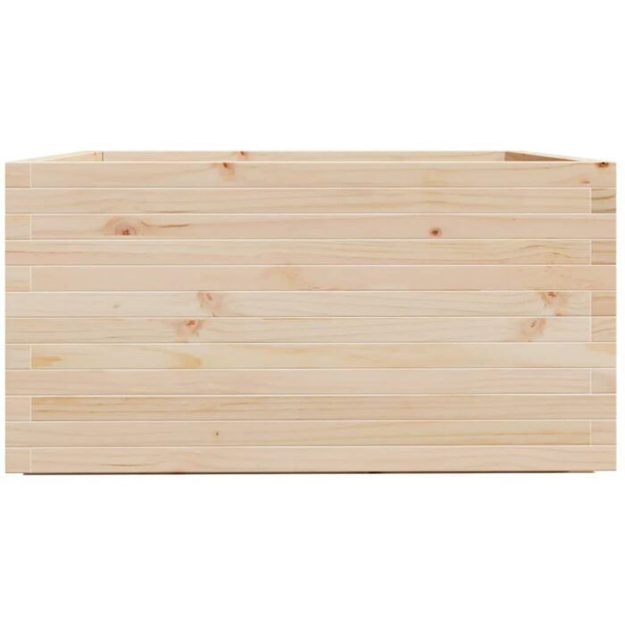 Jardinière 90x90x49,5 cm bois de pin massif – Image 4