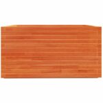 Jardinière cire marron 90x90x49,5 cm bois de pin massif – Image 4