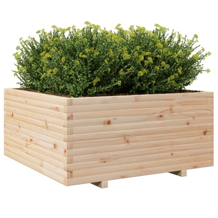 Jardinière 100x100x49,5 cm bois de pin massif – Image 2