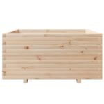 Jardinière 100x100x49,5 cm bois de pin massif – Image 3