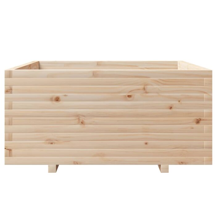 Jardinière 100x100x49,5 cm bois de pin massif – Image 3