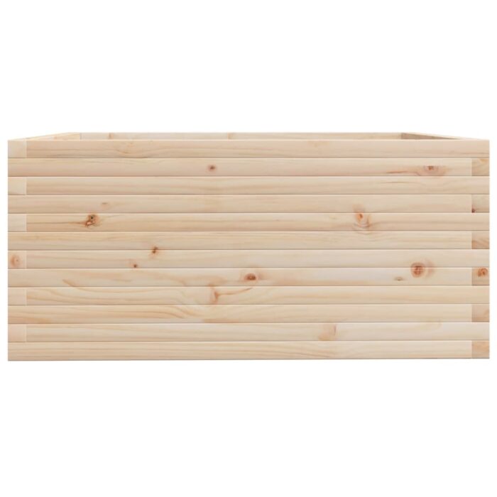Jardinière 100x100x49,5 cm bois de pin massif – Image 4