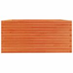 Jardinière cire marron 100x100x49,5 cm bois de pin massif – Image 4