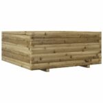 Jardinière 110x110x49,5 cm bois de pin imprégné – Image 5