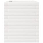 Jardinière blanc 70x40x49,5 cm bois de pin massif – Image 4