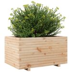 Jardinière 90x60x49,5 cm bois de pin massif – Image 2